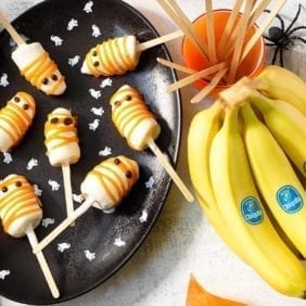 Halloween Chiquita Banana Ghost Popsicles